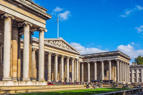 The British Museum against a blue sky