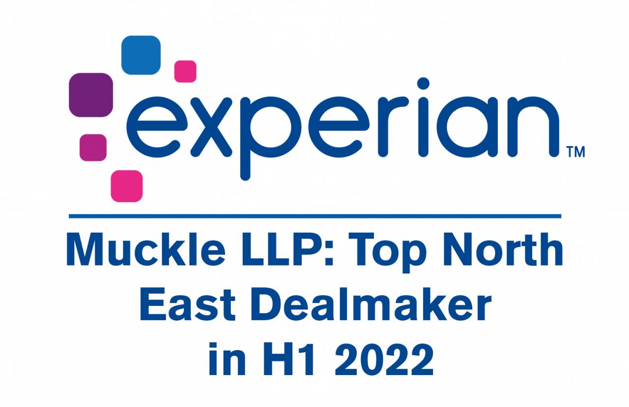 Muckle LLP ranked top north east dealmaker H1 2022 by Experian