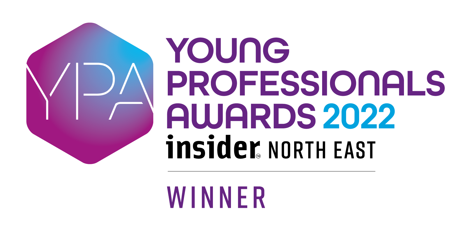 young professionals awards north east 2022 winner logo
