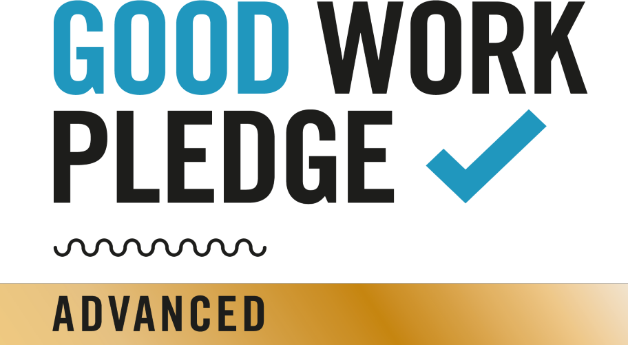 Good Work Pledge logo advanced