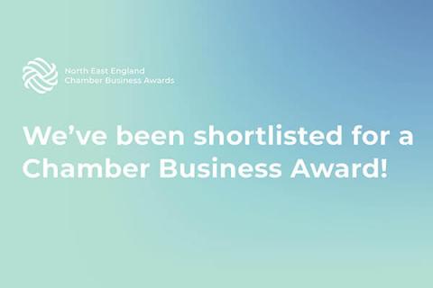 We've been shortlisted for a Chamber business award
