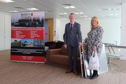 David Bramley, CEO at BVDF, with Debbie McCormack, operations director at Muckle