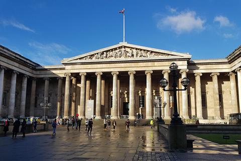 Daylight photo of The British Museum