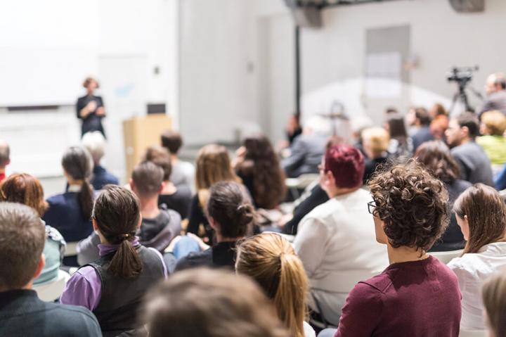 University students at a lecture