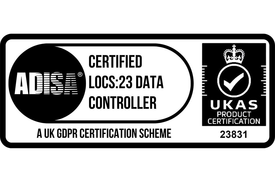 LOCS:23 logo, with black text on a white background