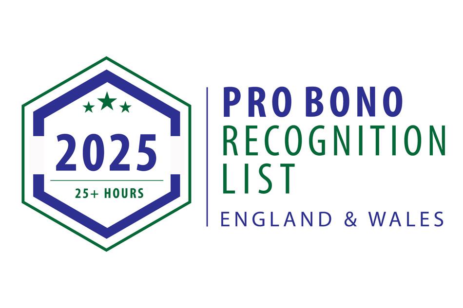Pro Bono Recognition List 2025 logo