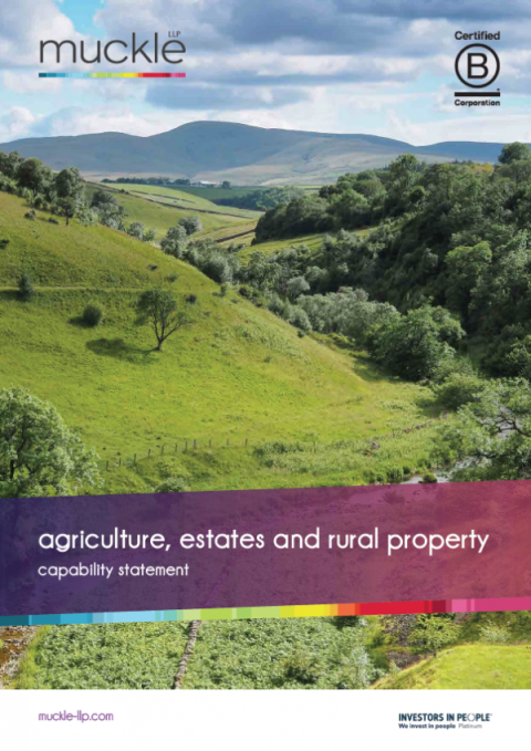 Agriculture, estates and rural property team brochure