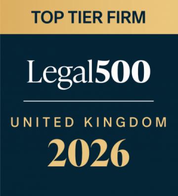 Legal 500 logo for UK top tier firm 2026