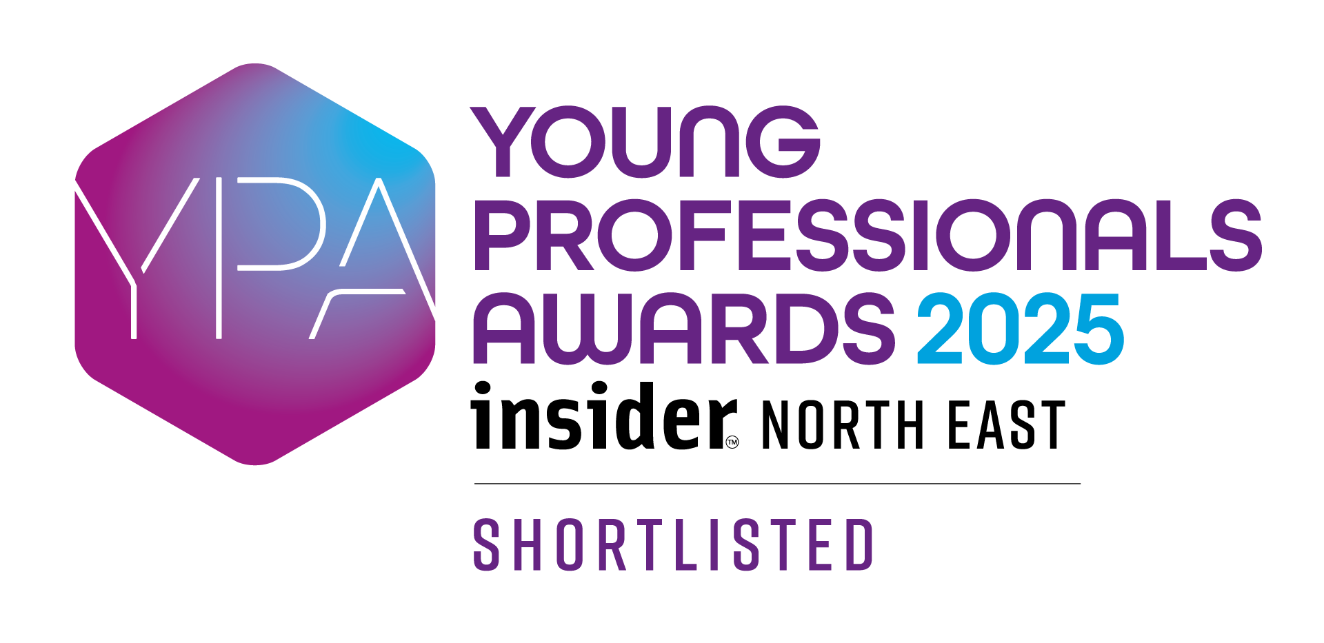 The logo for the North East Young Professionals Awards 2025 shortlist