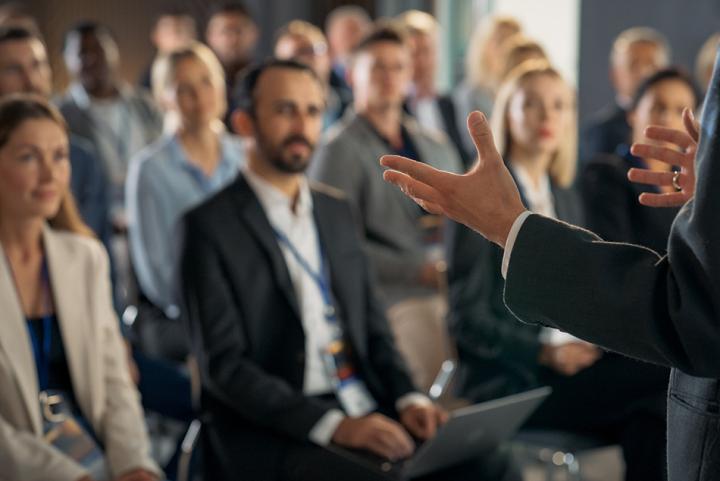 An education leadership meeting taking place