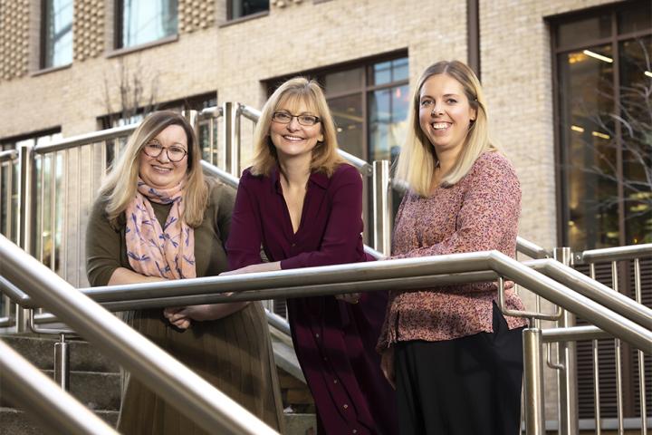 Samantha Pritchard, Joanne Davison and Rachael Chapman of Muckle LLP's charities team