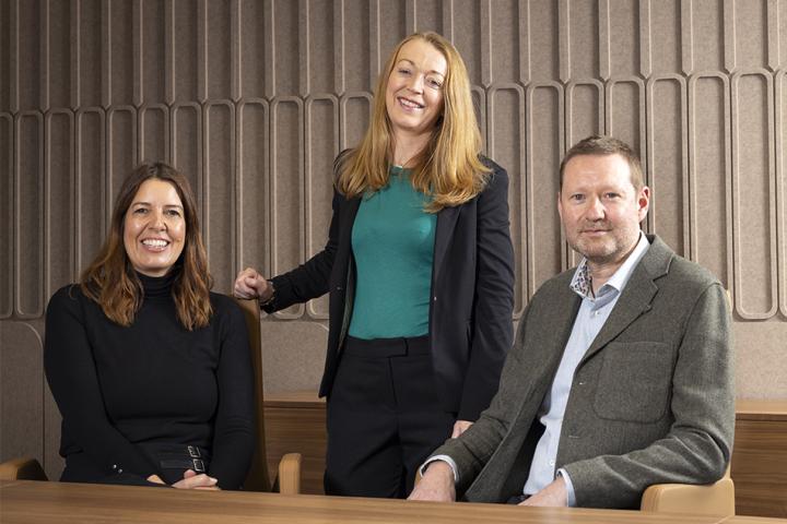 L-R Helen Brown, Carolyn McKay and Dan Weatherill 