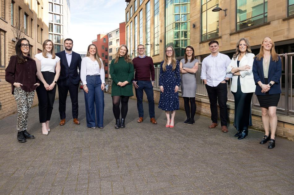 Alison Jones, Georgia Sproat, Tom Small, Kate Rickett, Lydia Stewart, Anthony Evans, Olivia Tindle, Amy Carlton, Kieran O'Donoghue, Claire Naughten and Carolyn McKay