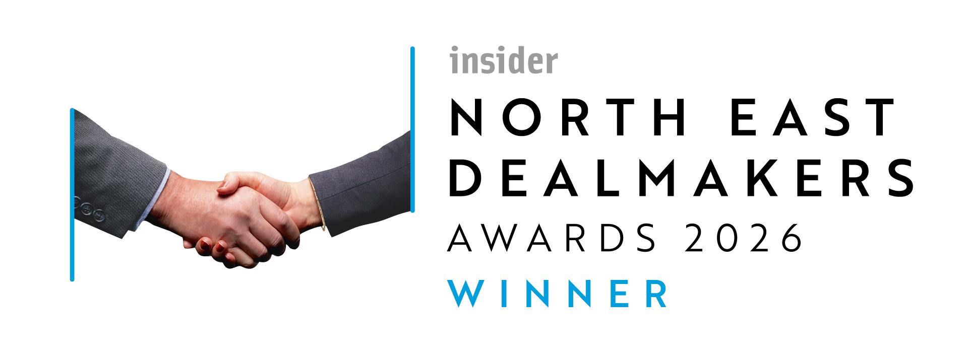 2026 logo for the Insider North East Dealmakers Awards