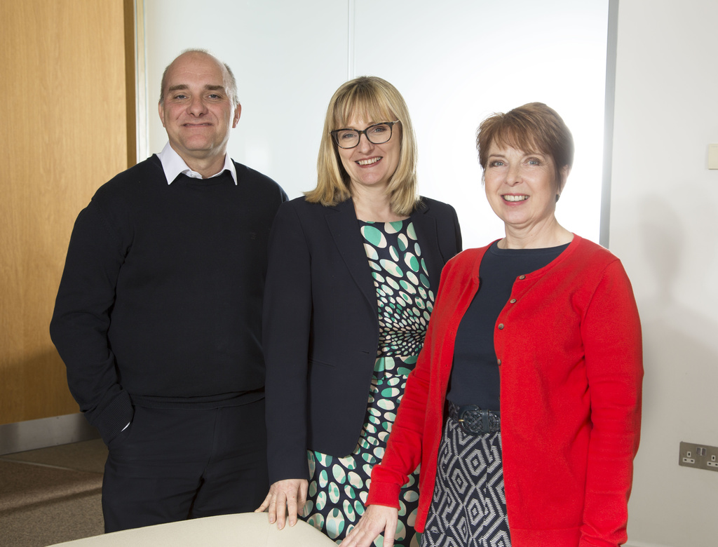 Jason Wainwright, Claire Long and Ann Cummersdale