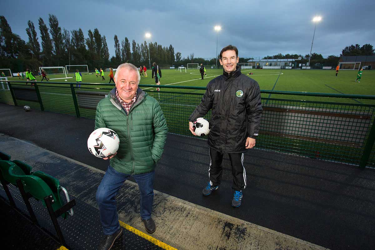 Muckle helps grassroots football club get the ball rolling on new facilities