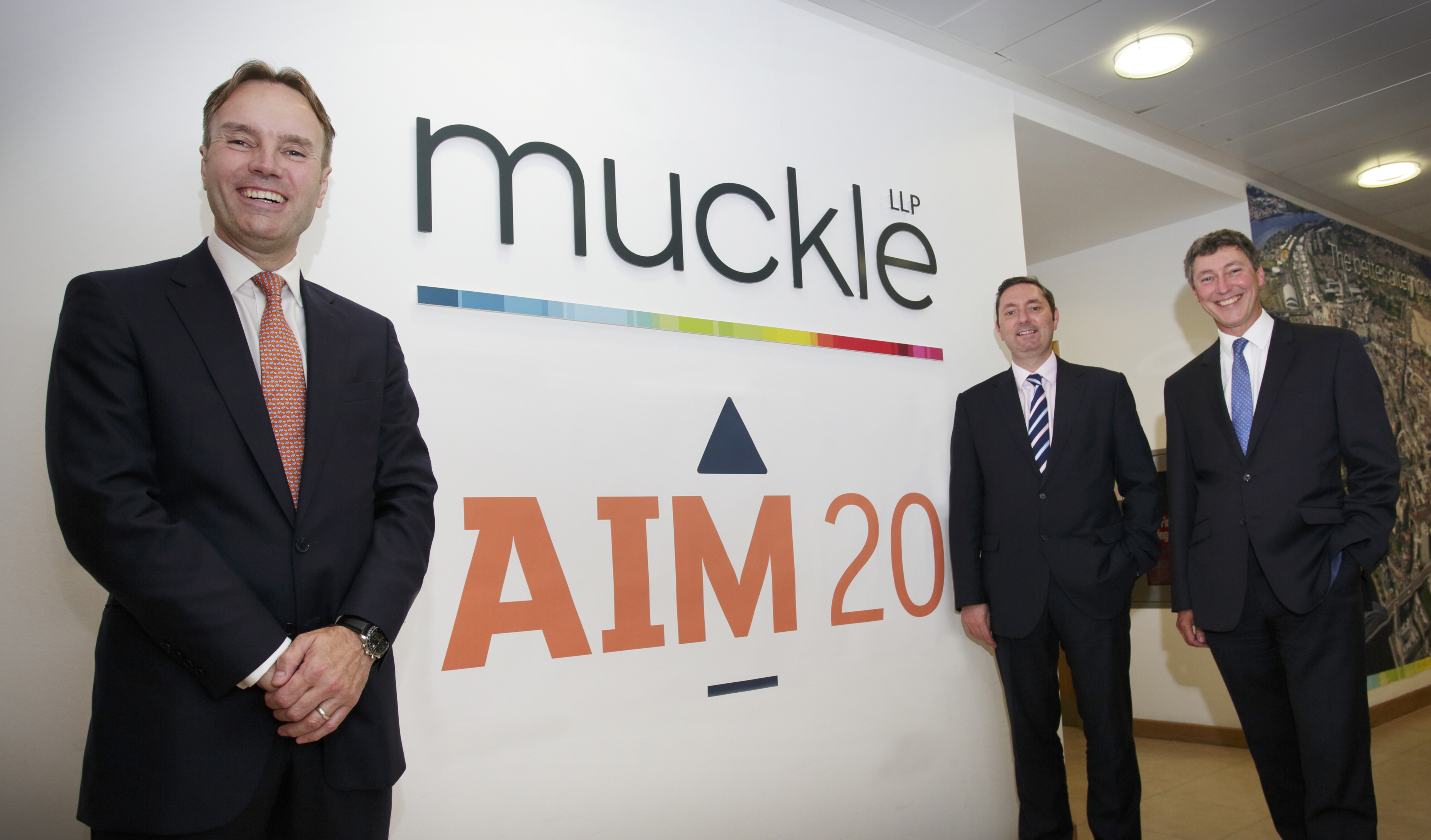 L-R Marcus Suttard and Mark Faye (both LSE) and Andrew Davison (Mucke LLP)