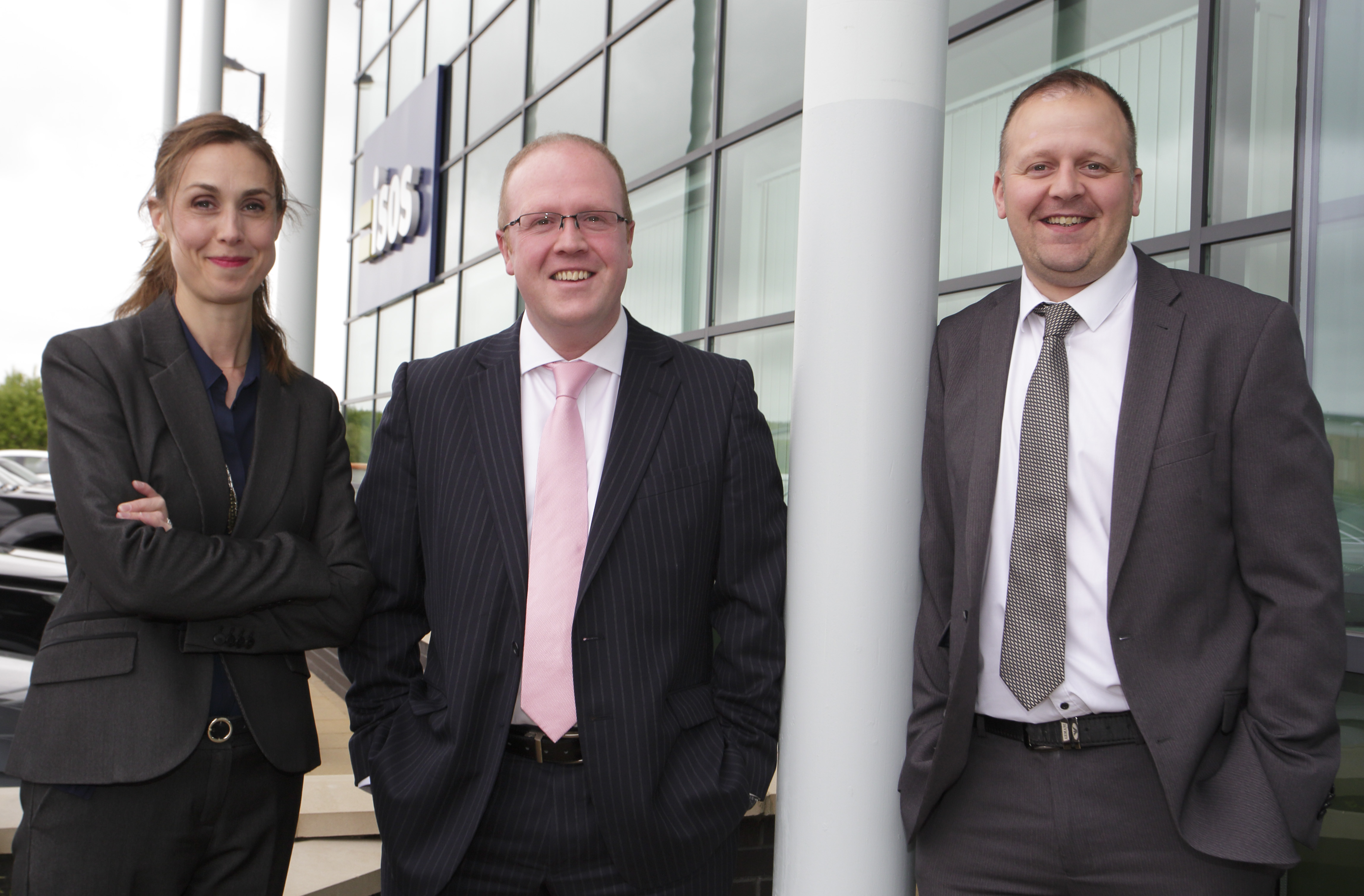 Charlotte McMurchie, Russell Hall (Muckle LLP) and Richard Mitchell (Isos)