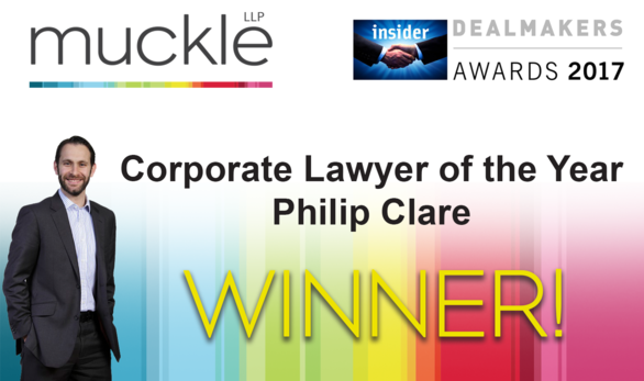 Insider North East Dealmakers Awards 2017 Winner Philip Clare Corporate Lawyer of the Year