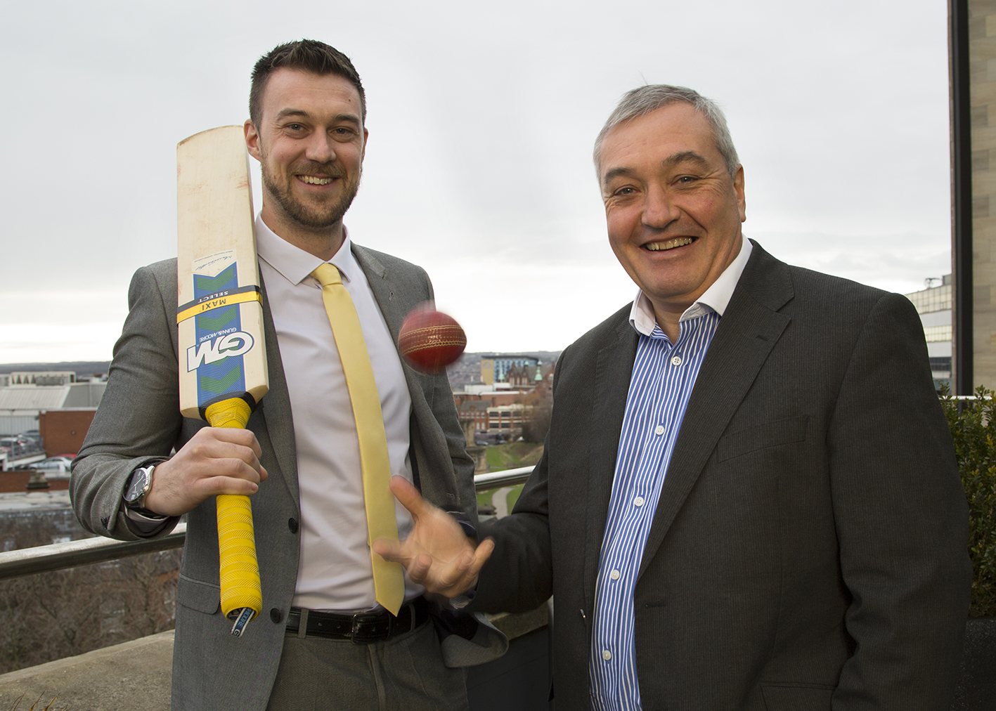 HOWZAT? : Muckle LLP lawyers Anthony Coultas and Tony McPhillips, celebrate statistics released by the Caribbean Premier League showing a greater global audience and further success for their T20 cricket tournament (CPLT20).