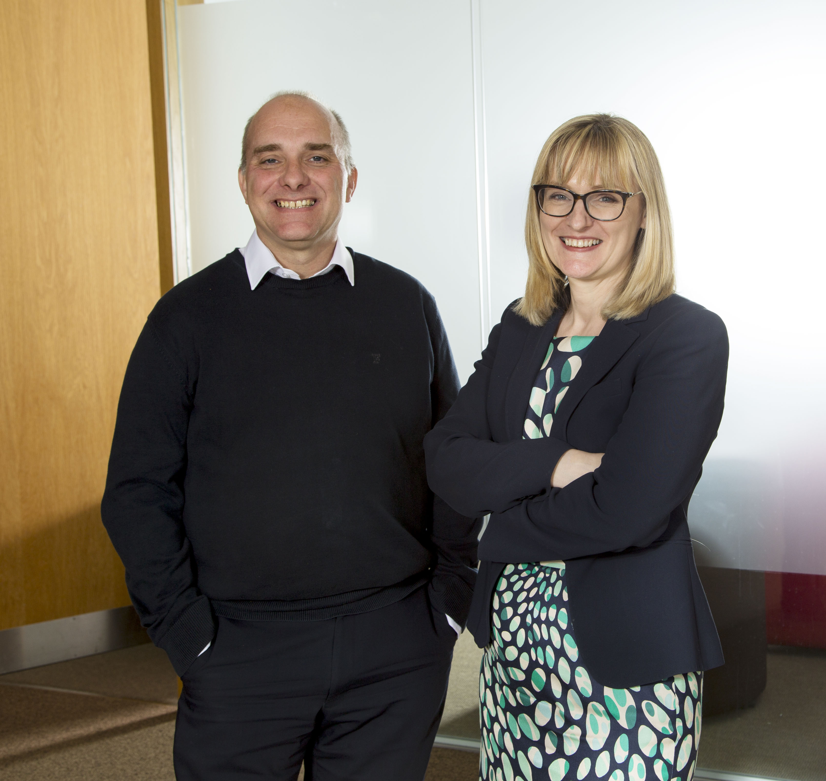 New chapter: Finance director Claire Long with managing partner Jason Wainwright
