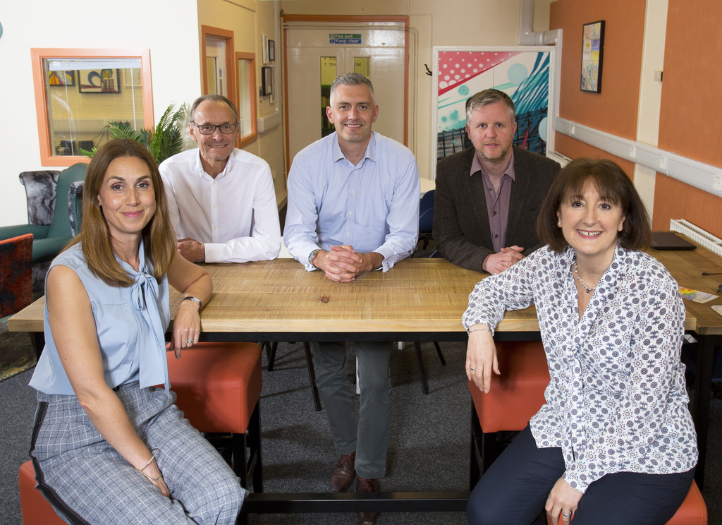 Charlotte McMurchie (Muckle), Hugh Welch (Muckle), David Smith (Oasis), Jon Goodwin (Community Foundation), Susan Howe (Muckle)